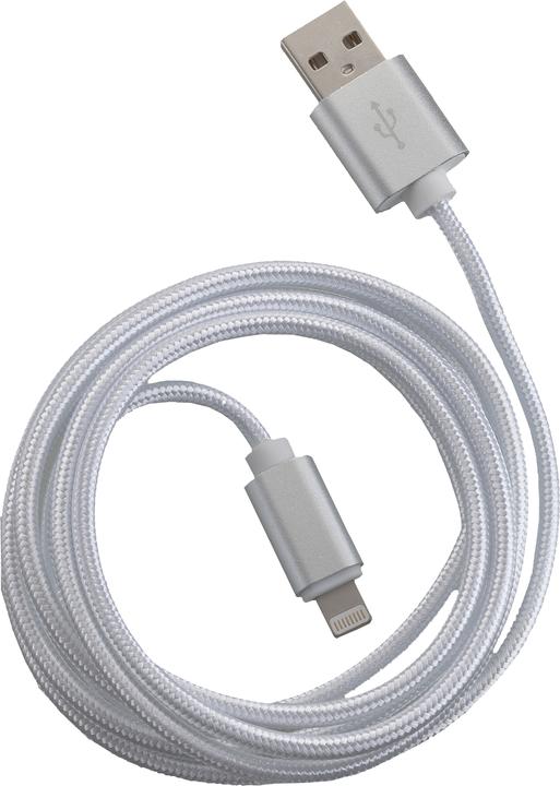 Actual product image Peter Jäckel FASHION 1.5m USB Data Cable White for Apple Lightning with sync and charge function (1.50 m, USB 2.0)