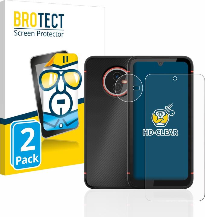 Brotect Pellicola In Vetro Ibrido AirGlass Per OnePlus 7T: Durezza 9H, Anti-impronta, Made In Germany - 2