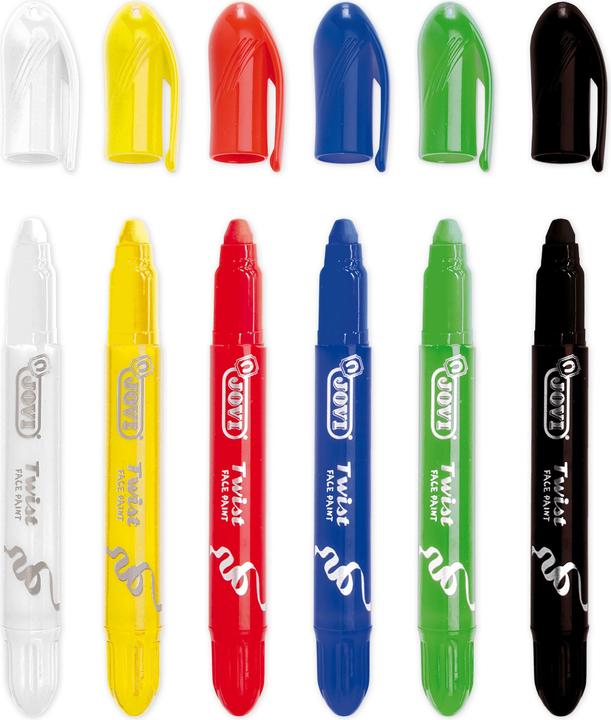 Actual product image Jovi Children's make-up pens Twist Face Paint PU=6 pieces blister pack