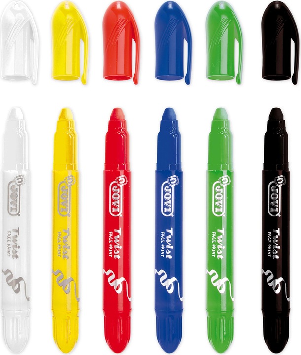 Actual product image Jovi Children's make-up pens Twist Face Paint PU=6 pieces blister pack