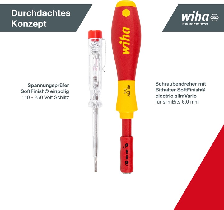 Productafbeelding Wiha Verwisselbare messenset (Schroeven met sleufkop, Torx (TX), Kruisvormig PZ, Phillipps kruissleuf (PH))