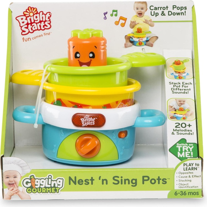 Actual product image Bright Starts pots Stack 'n Giggle, 52127