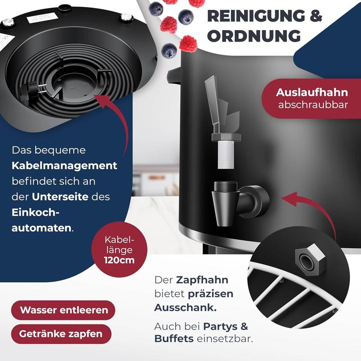 Produktbild Kesser Einkochautomat mit Timer und Abschaltautomatik (27 l)