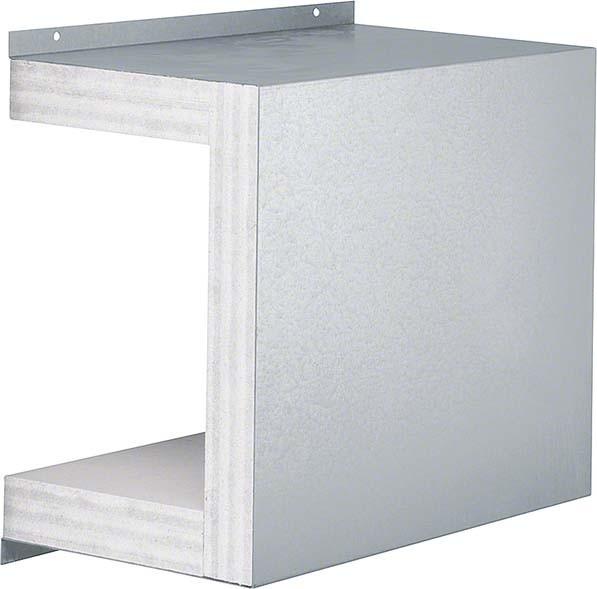 Actual product image Hager TEH L6968VERZ FWK trunking sliding sleeve galvanised sheet steel (Cable hole)