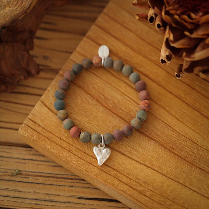 Immagine prodotto Andreani Bracciale con autentico diaspro marrone (8 cm)