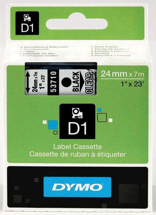 Produktbild Dymo Schriftbandkassette (2.40 cm, Transparent)