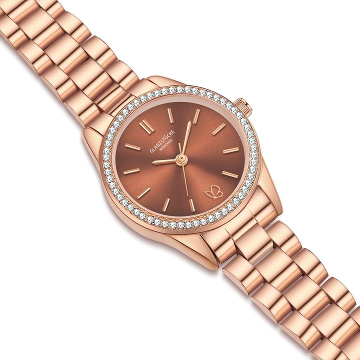 Actual product image Glanzstücke München Damen Quarzuhr roségold Edelstahl roségold - 38006 (25 mm)