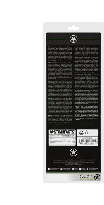 Produktbild Ouch! Smooth Thick Stretchy Penis Sleeve - Glow in the Dark