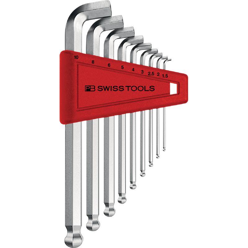 PB Swiss Tools, Sechskantschlüssel, Sechskant-Winkelstiftschlüsselsatz