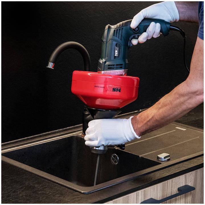 Produktbild MSW Rohrreinigungsspirale elektrisch Abflussspirale Rohrreinigungsmaschine (1 Stk.)