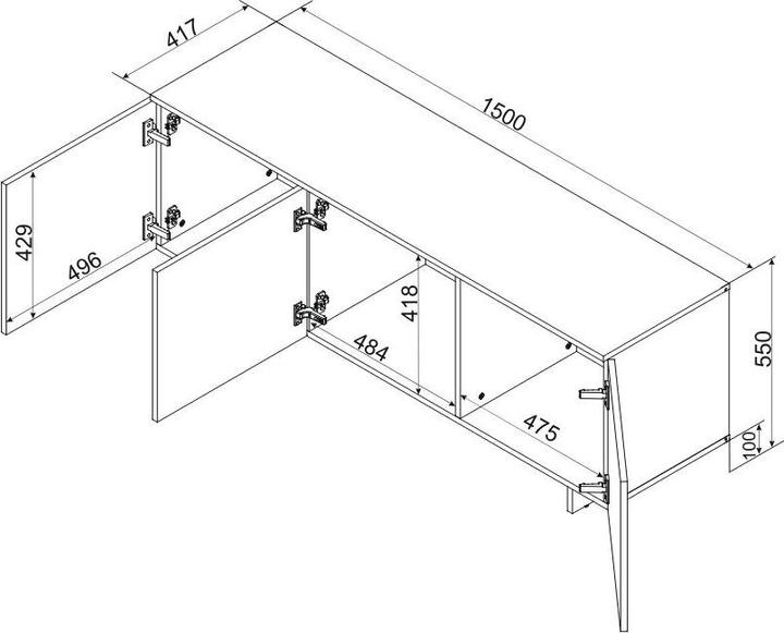 Image du produit Cama Alma (150 x 41.50 x 55 cm)
