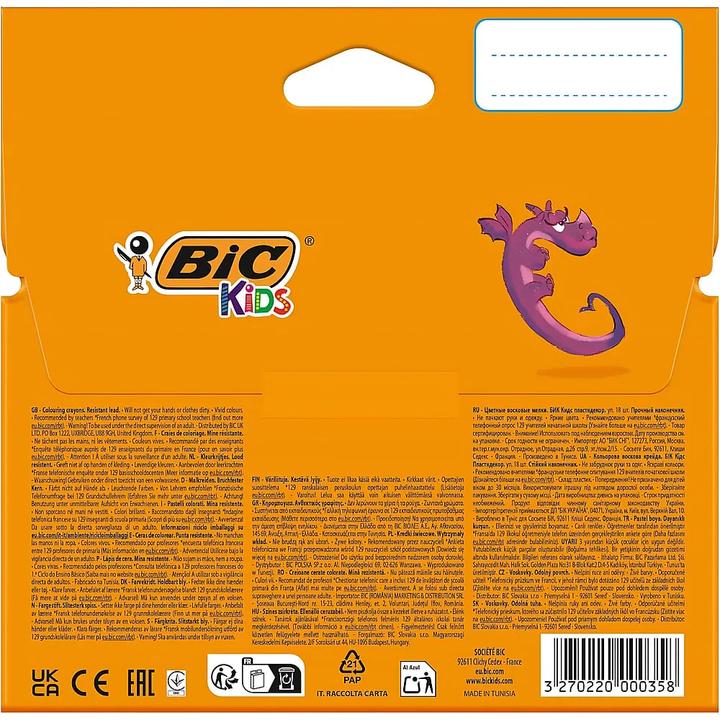Immagine prodotto Bic Gesso per bambini Plastidecor, 18 pezzi. (18x)