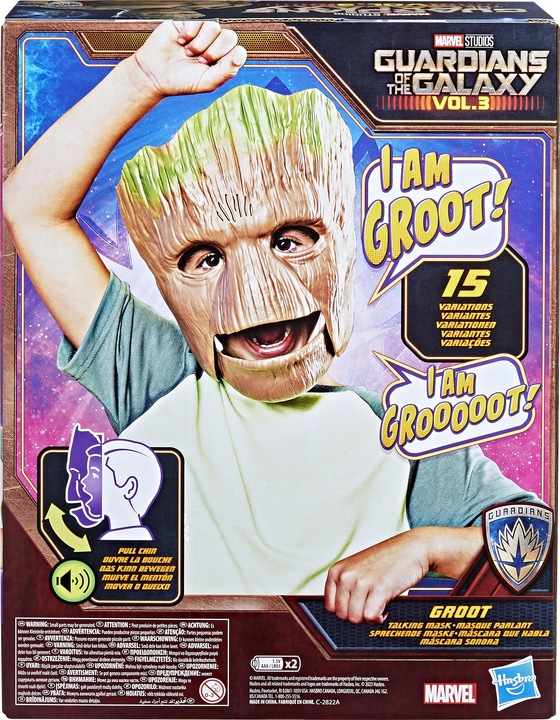 Image du produit Hasbro Masque de jeu de rôle Groot des Gardiens de la Galaxie Vol. 3, masque Groot parlant, masque de