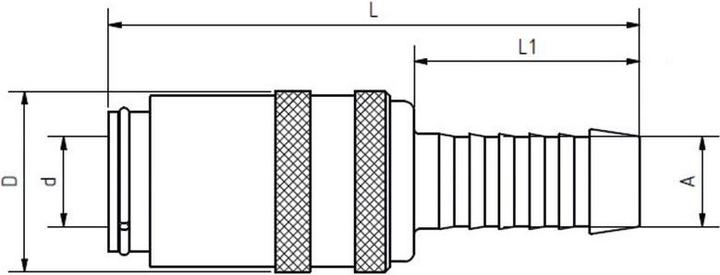Actual product image Lüdecke Quick release coupling Form H made of stainless steel without a valve (Hitch)