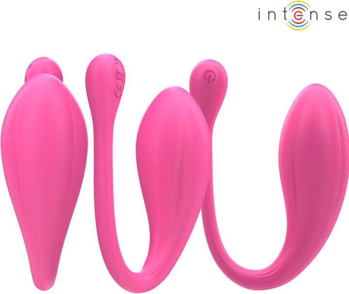 Actual product image Intense Janice U Vibrator Double Stimulation 10 Vibrations Pink Remote Control