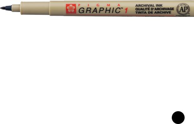 Immagine prodotto Sakura Pigma Graphic Pen 1mm schwarz (Nero, 1x)