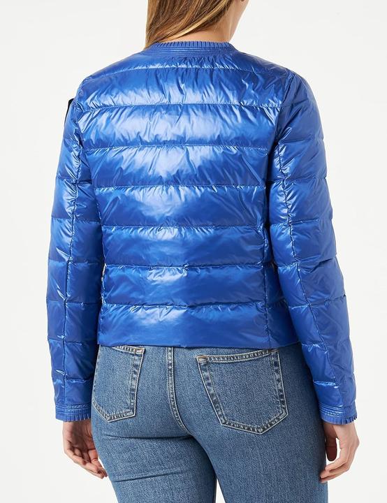 Actual product image Blauer Short Feather-Trimmed Quilted Jacket with Four Pockets