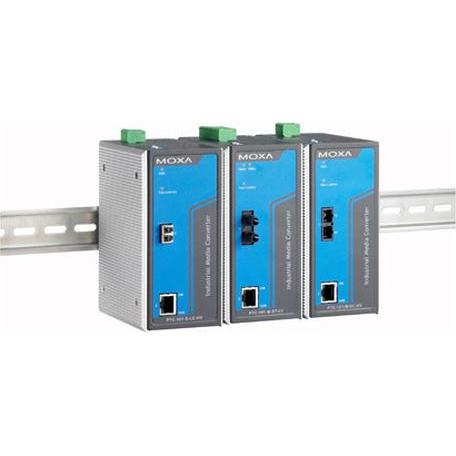Moxa PTC-101-S-SC-LV - 100 Mbit/s - 100Base-TX,10Base-T - 100Base-FX - IEEE 802.3,IEE (RJ45 (1x)), Netzwerkadapter, Blau...