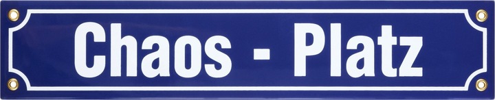 Immagine prodotto Münder Segno quadrato smaltato Chaos 40 x 8 cm