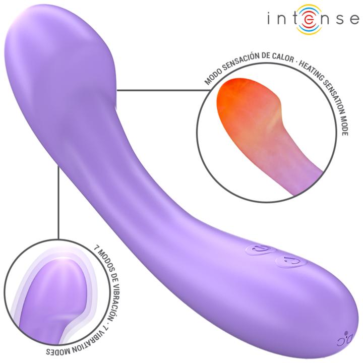 Immagine prodotto Intense Vibratore Becky 19 cm Riscaldabile 7 Vibrazioni Viola