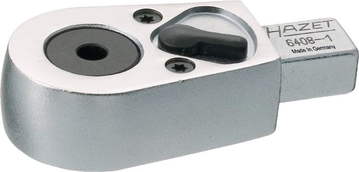 Actual product image HAZET Insert reversible ratchet for bits 6408 ∙ Insert square 9 x 12 mm ∙ Hexagon, hollow 6.3 (1/4 …