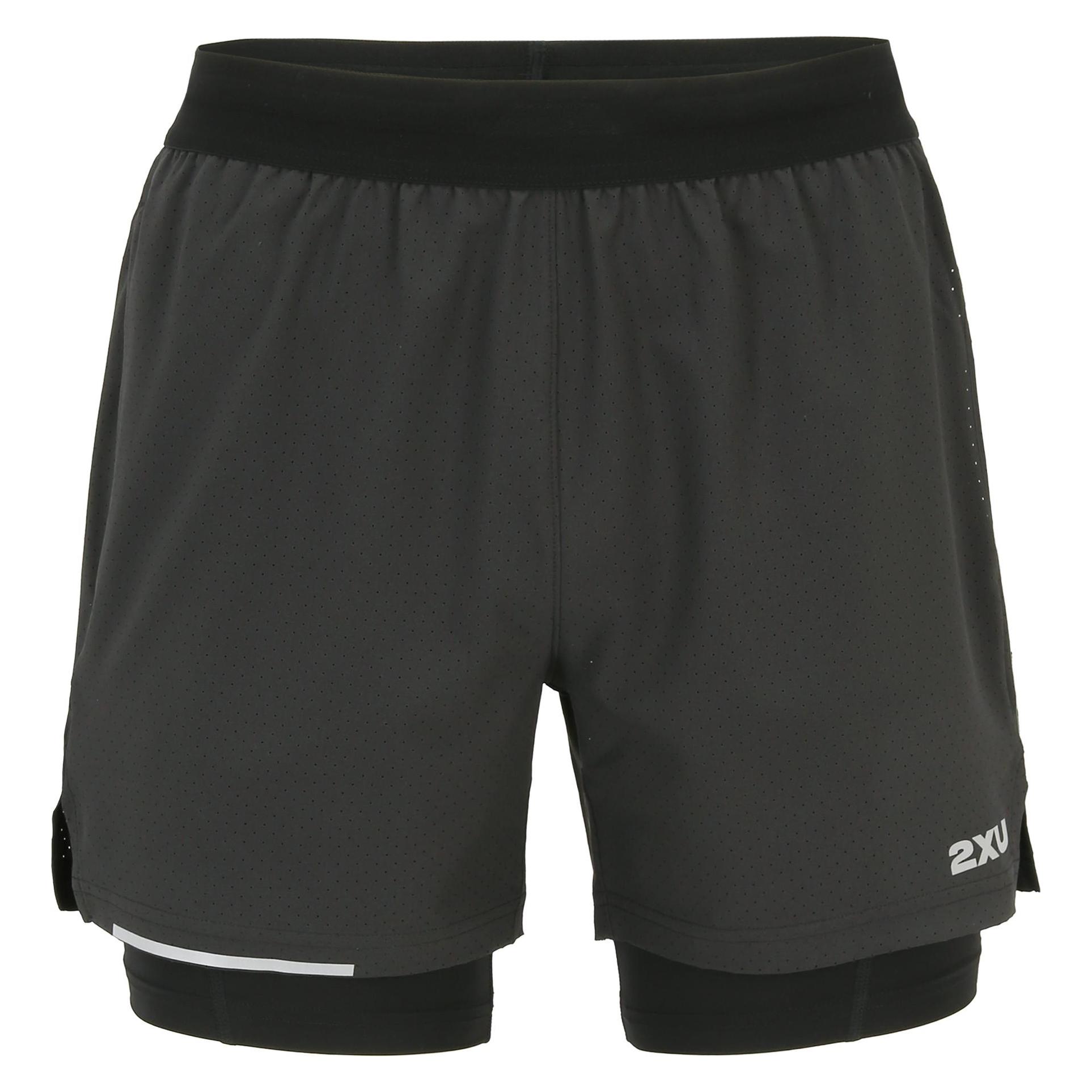 2XU, Herren, Tights, Aero 2-in-1 5 (Xxl), Schwarz