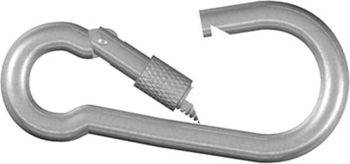 Dörner + Helmer Karabinerhaken mit Schraube galvanisch verzinkt