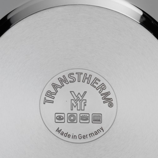 Immagine prodotto WMF Padella in acciaio inox 28 cm Gourmet Plus Induction non rivestita (28 cm, Padella per friggere, Acciaio inossidabile)