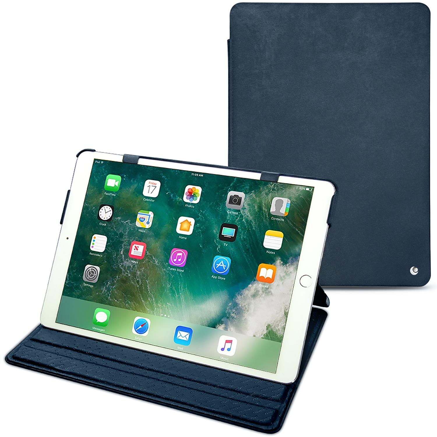 Noreve Lederschutzhülle horizontal (iPad Pro 10.5), Tablet Hülle, Blau