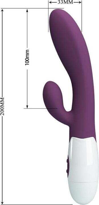 Image du produit Pretty Love Vibromasseur Alvis Rabbit & Points G Violets