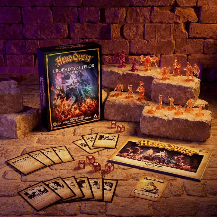 Productafbeelding Hasbro HeroQuest bordspel uitbreiding Prophecy of Telor avonturenpakket *Engelse versie* (Engels, 2 - 5 Spelers)