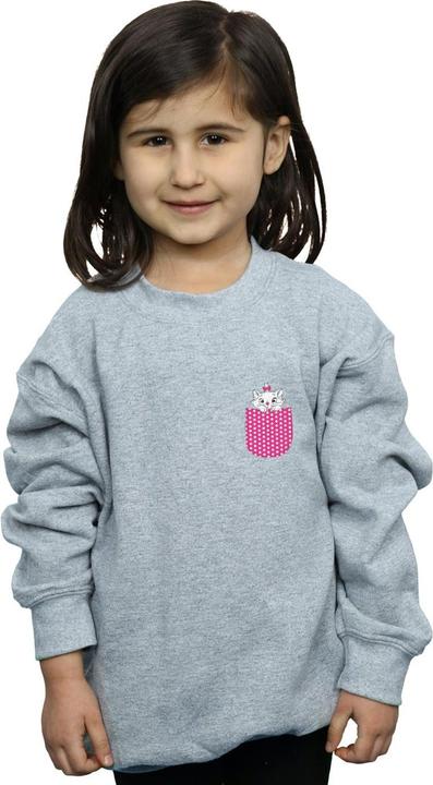 Actual product image Disney Girls Aristocats Marie Chest Sweatshirt (128)