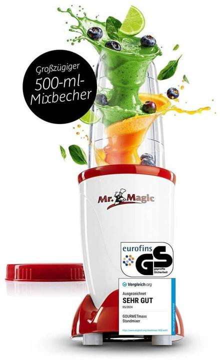 Image du produit Gourmetmaxx 250 Watt, couvercle inclus, blanc/rouge Single (250 W)