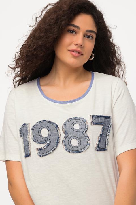 Actual product image Ulla Popken 1987 Patch Short Sleeve Tee (50, 52)