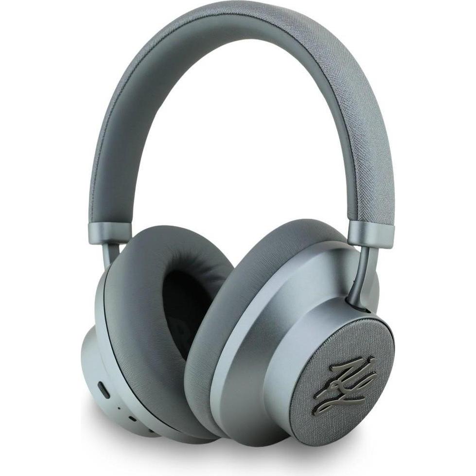 Karl Lagerfeld Headphones Grained Initials Bluetooth ANC gray (ANC, Senza fili), Cuffie, Grigio