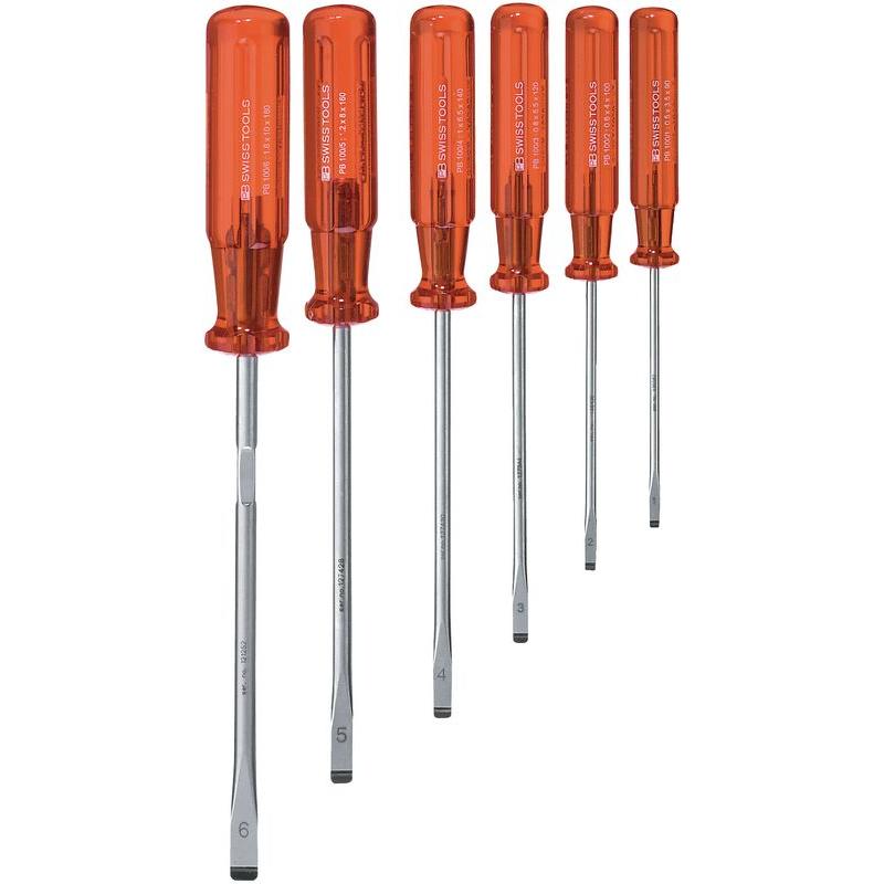 PB Swiss Tools, Schraubenzieher, Schraubenziehersatz (Schlitzschrauben)