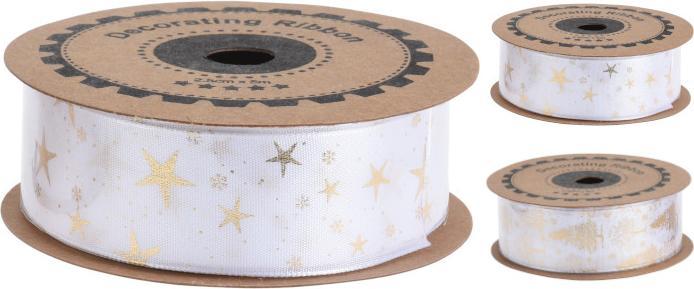 Produktbild Home&Styling Ribbon 5m 2ass White And Gold (Geschenkband, 1 x)