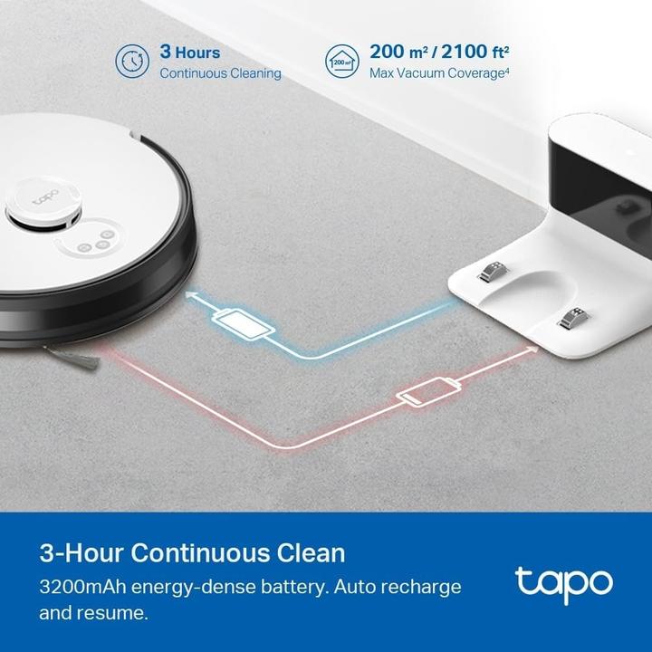 Actual product image TP-Link Tapo RV30C Mop Robot vacuum cleaner mop (4200 Pa)