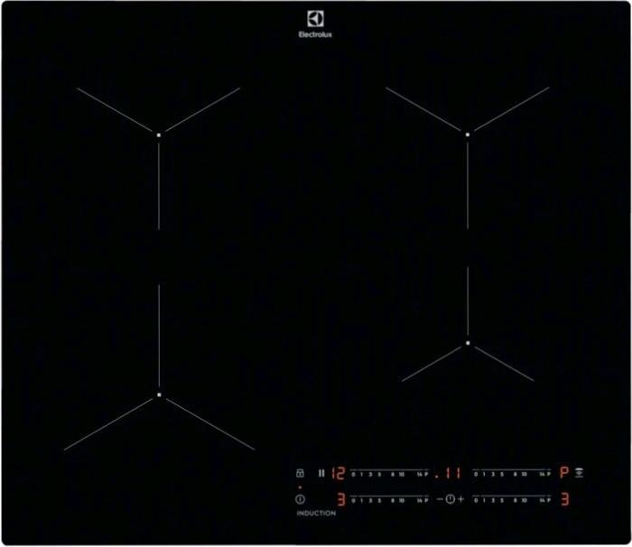 Produktbild Electrolux LIL61443C Schwarz Eingebautes 59 cm Induktionskochfeld 4 Herd(e)