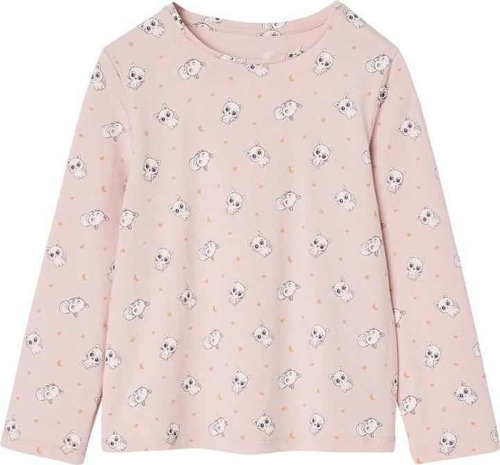 Produktbild Vertbaudet Mädchen Schlafanzug-Set: Cape mit Katzenohren, Shirt & Hose KATZE (146, 152)