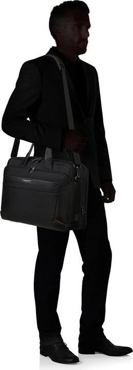 Actual product image Samsonite Pro-DLX6 shoulder bag 17.3 inch, black (17.30", Universal)