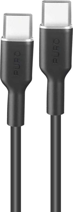Produktbild Puro ICON Soft Cable – Kabel USB-C do USB-C 1.5 m (Black) (1.50 m, USB 2.0, 60 W)