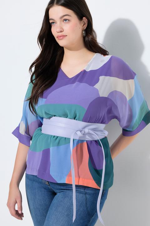 Actual product image Ulla Popken Soft Leather Tie Belt