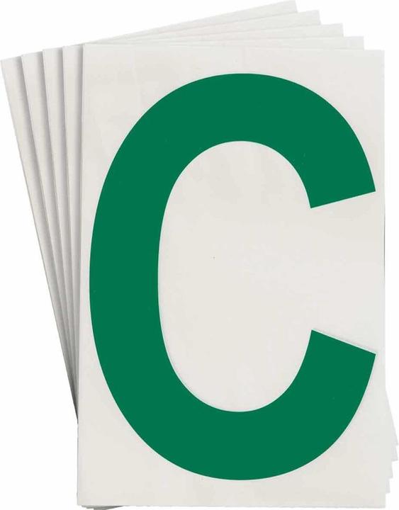 Immagine prodotto Brady Etichette ToughStripe con numeri e lettere, verde