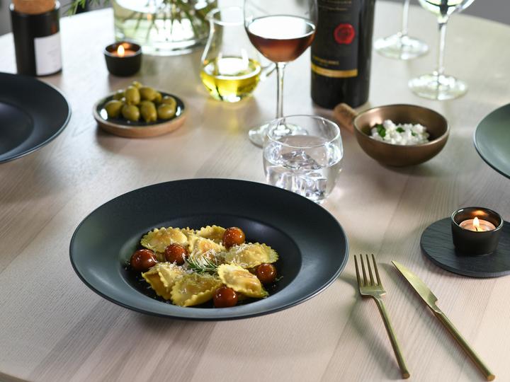 Produktbild CreaTable Pastateller 27cm schwarz (6x, 27 cm)