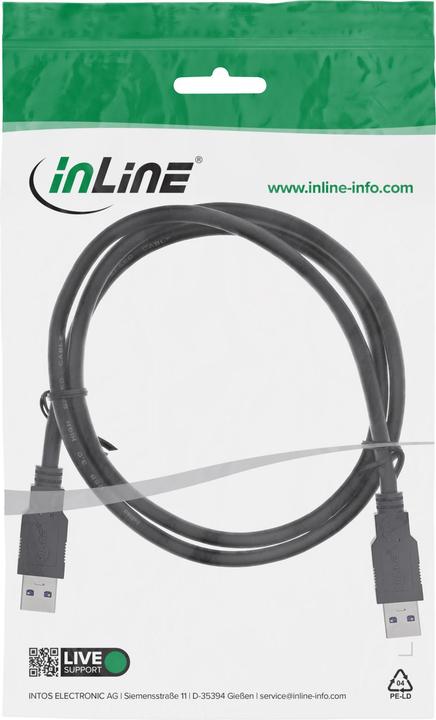 Image du produit InLine USB A - USB A (1 m, USB 3.2 Gen 1)