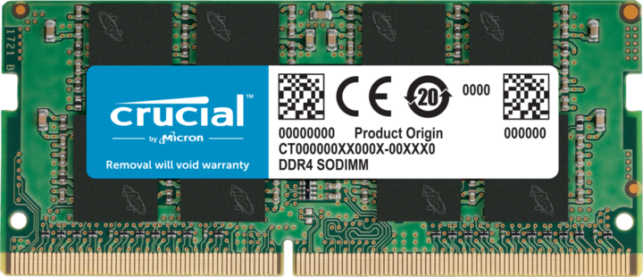 Crucial Laptop Memory (1 x 16GB, 2666 MHz, DDR4-RAM, SO-DIMM)
