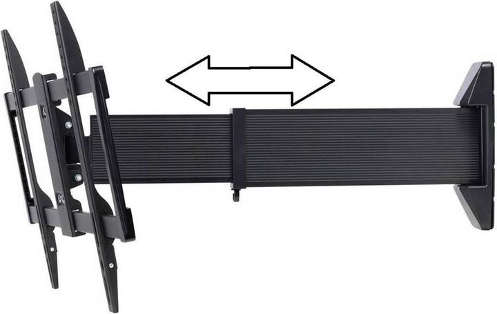SpeaKa Professional TV-Wandhalterung 94cm (37”) - 177.8 cm (70”) ausziehbar (Wand, 70", 40 kg)