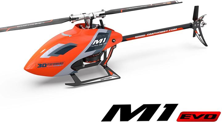 Produktbild OMP Hobby Helikopter M1 EVO Flybarless, 3D, Orange BNF