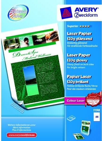 Produktbild Avery Colour Laser (120 g/m², A4, 200 x)